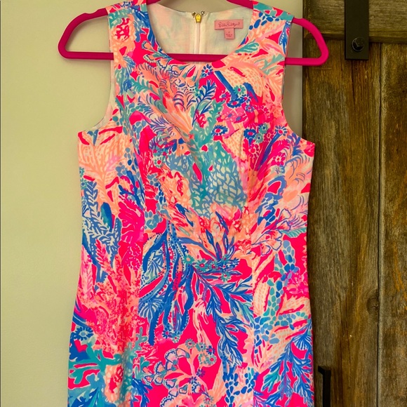 Lilly Pulitzer Mila Shift, pasha pink, size 2 - Picture 2 of 6